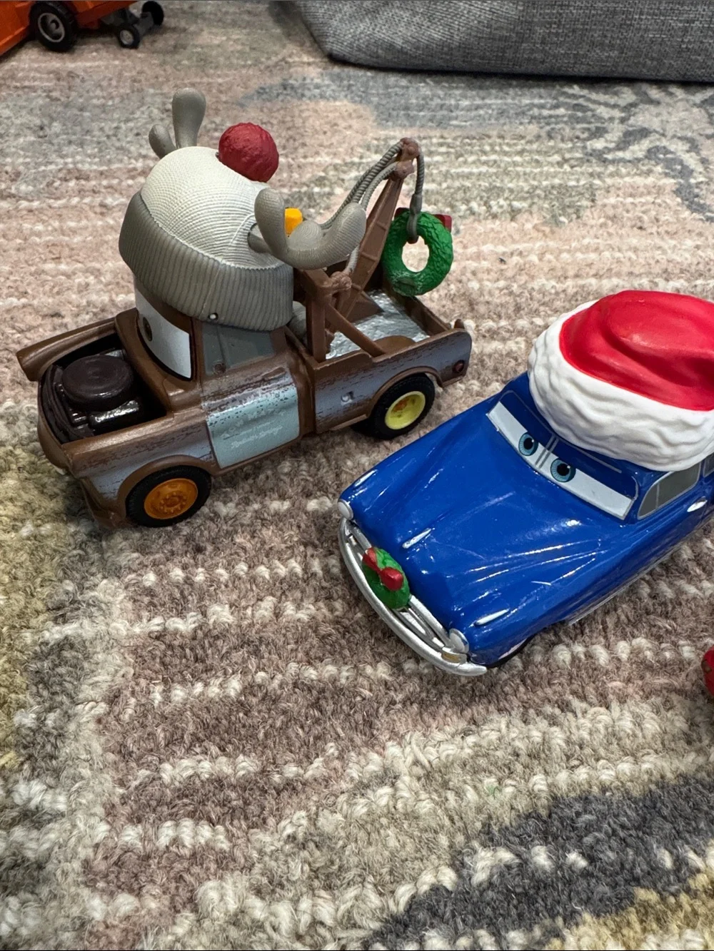 Disney Cars Holiday Vehicle Set - Brown, Blue, Green, Red